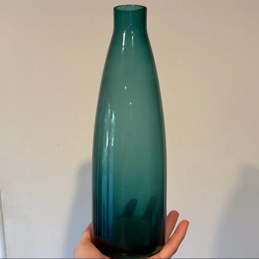 IKEA Blown Glass Bottle Vase